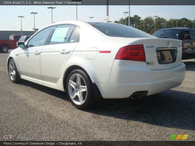White Diamond Pearl / Parchment 2004 Acura TL 3.2