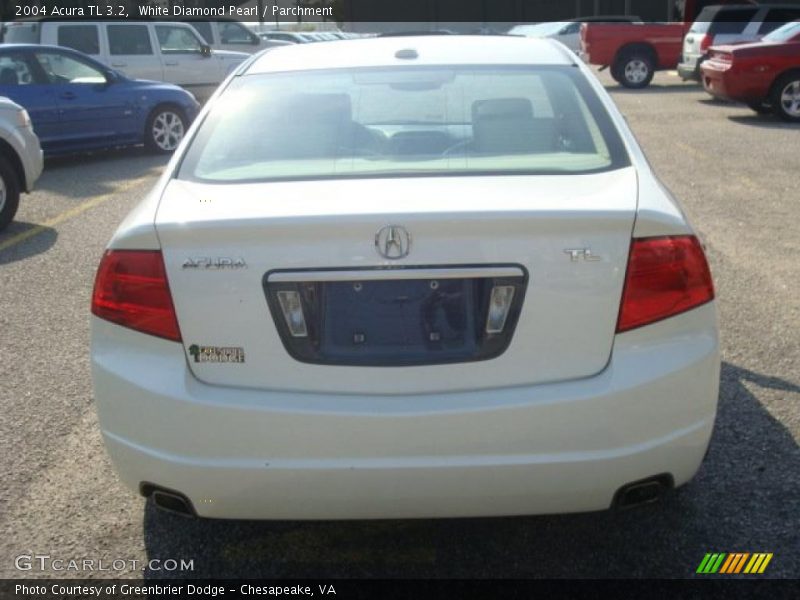White Diamond Pearl / Parchment 2004 Acura TL 3.2