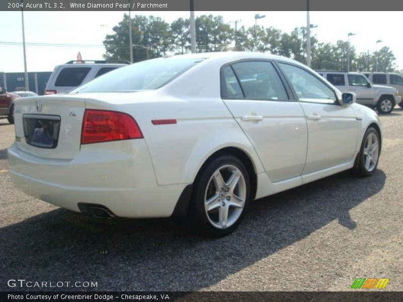 White Diamond Pearl / Parchment 2004 Acura TL 3.2