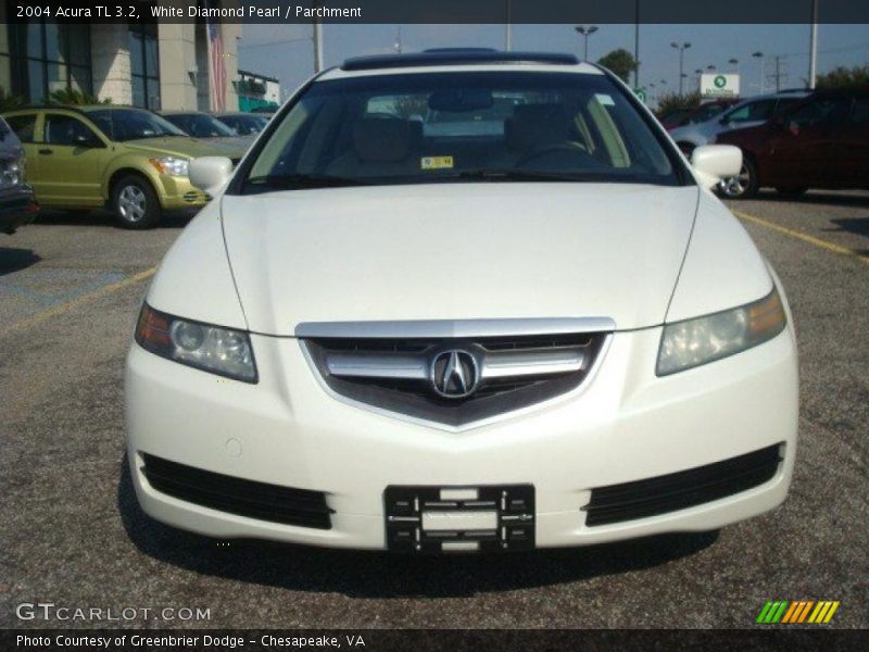 White Diamond Pearl / Parchment 2004 Acura TL 3.2
