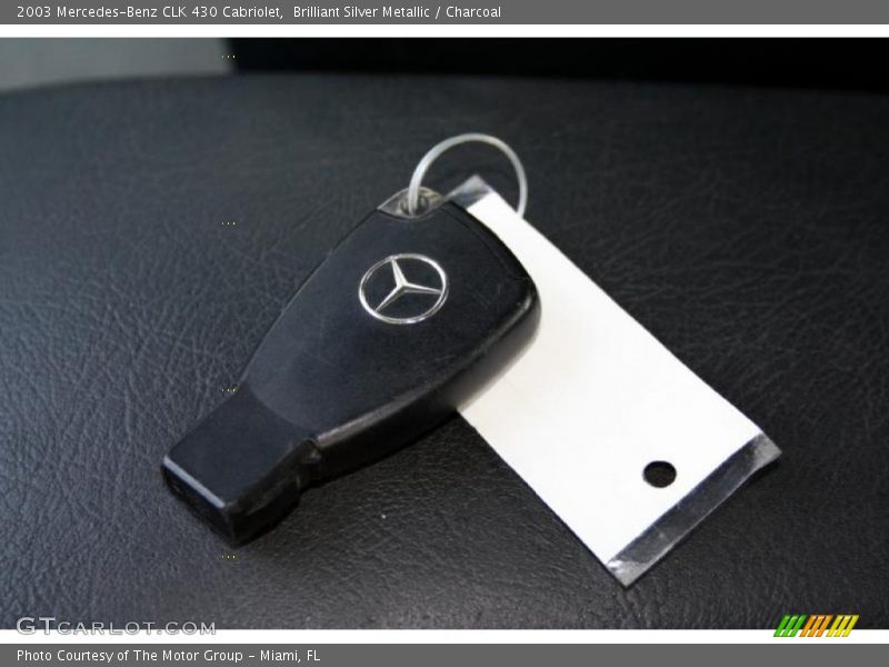 Brilliant Silver Metallic / Charcoal 2003 Mercedes-Benz CLK 430 Cabriolet