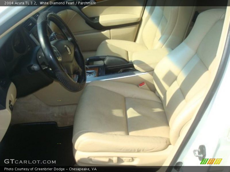White Diamond Pearl / Parchment 2004 Acura TL 3.2