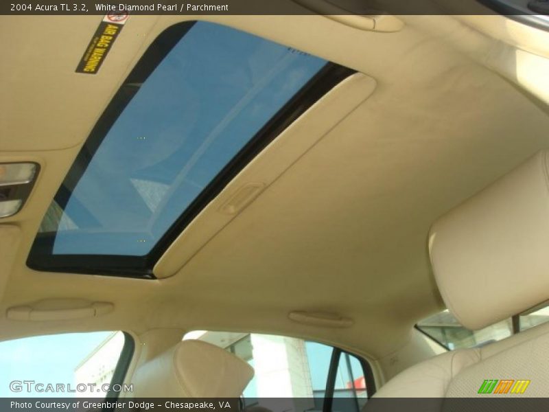 White Diamond Pearl / Parchment 2004 Acura TL 3.2