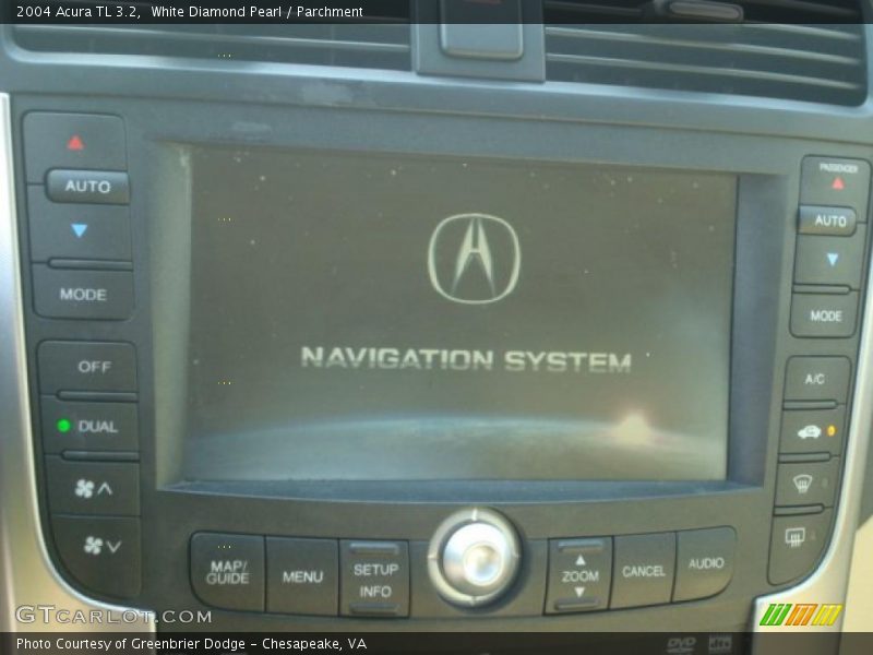 White Diamond Pearl / Parchment 2004 Acura TL 3.2