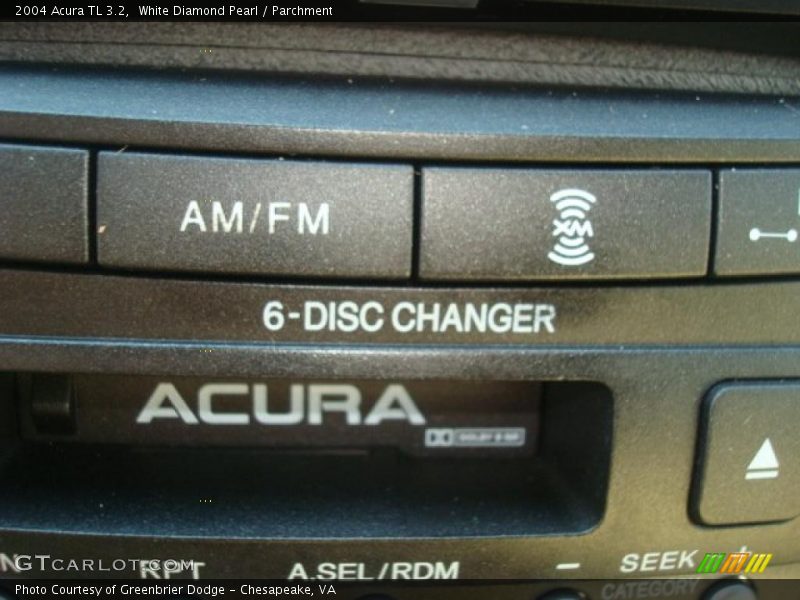 White Diamond Pearl / Parchment 2004 Acura TL 3.2