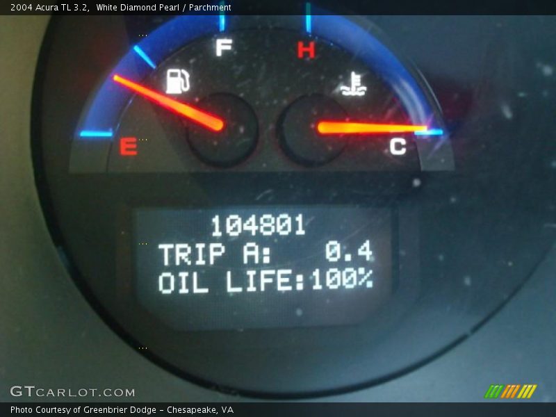 White Diamond Pearl / Parchment 2004 Acura TL 3.2