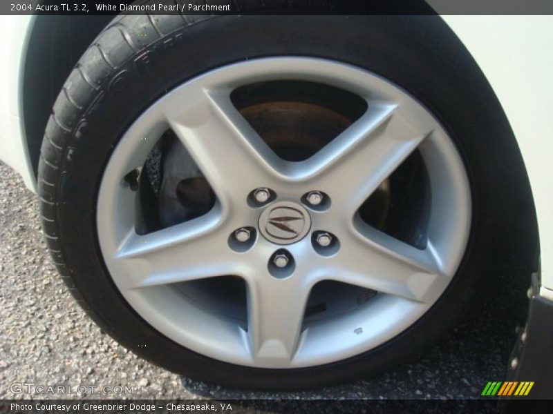 White Diamond Pearl / Parchment 2004 Acura TL 3.2