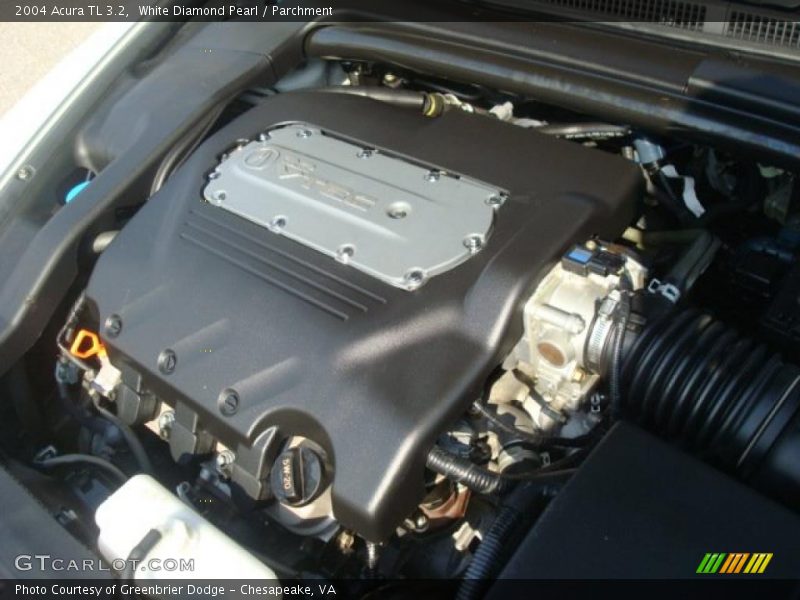 White Diamond Pearl / Parchment 2004 Acura TL 3.2