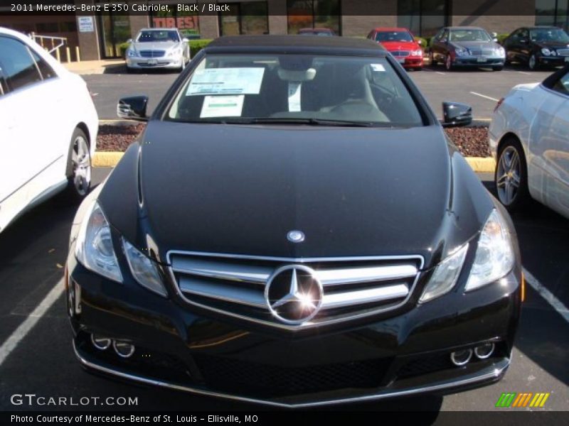 Black / Black 2011 Mercedes-Benz E 350 Cabriolet