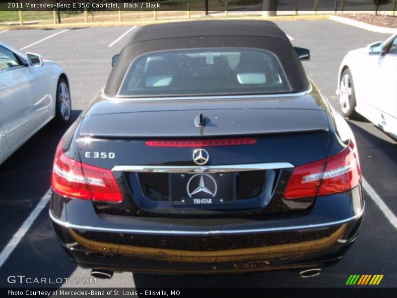 Black / Black 2011 Mercedes-Benz E 350 Cabriolet