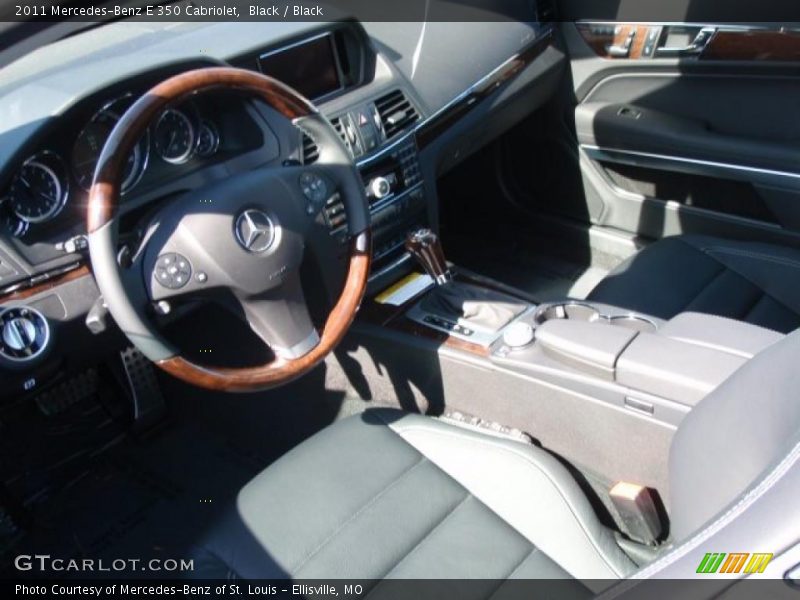 Black / Black 2011 Mercedes-Benz E 350 Cabriolet