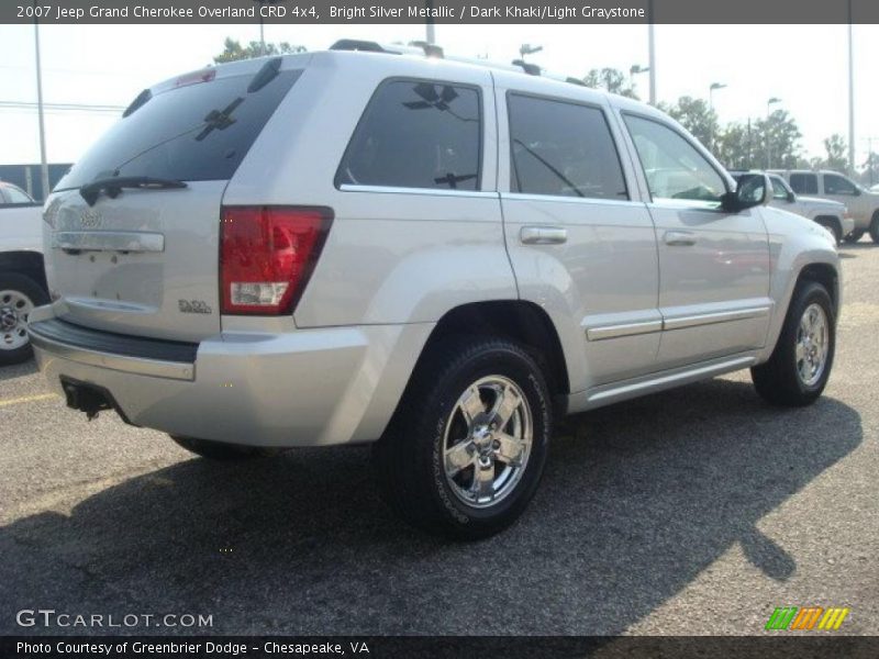 Bright Silver Metallic / Dark Khaki/Light Graystone 2007 Jeep Grand Cherokee Overland CRD 4x4