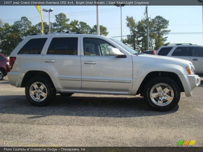 Bright Silver Metallic / Dark Khaki/Light Graystone 2007 Jeep Grand Cherokee Overland CRD 4x4