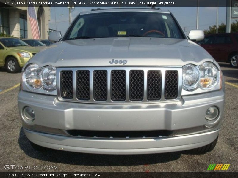 Bright Silver Metallic / Dark Khaki/Light Graystone 2007 Jeep Grand Cherokee Overland CRD 4x4