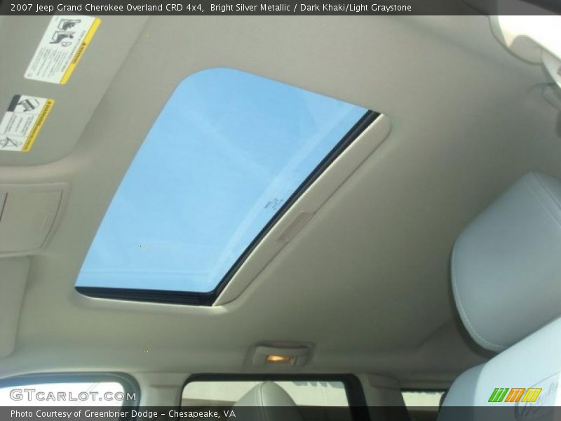 Sunroof of 2007 Grand Cherokee Overland CRD 4x4