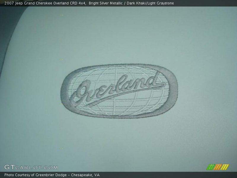  2007 Grand Cherokee Overland CRD 4x4 Logo