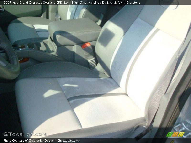 Bright Silver Metallic / Dark Khaki/Light Graystone 2007 Jeep Grand Cherokee Overland CRD 4x4