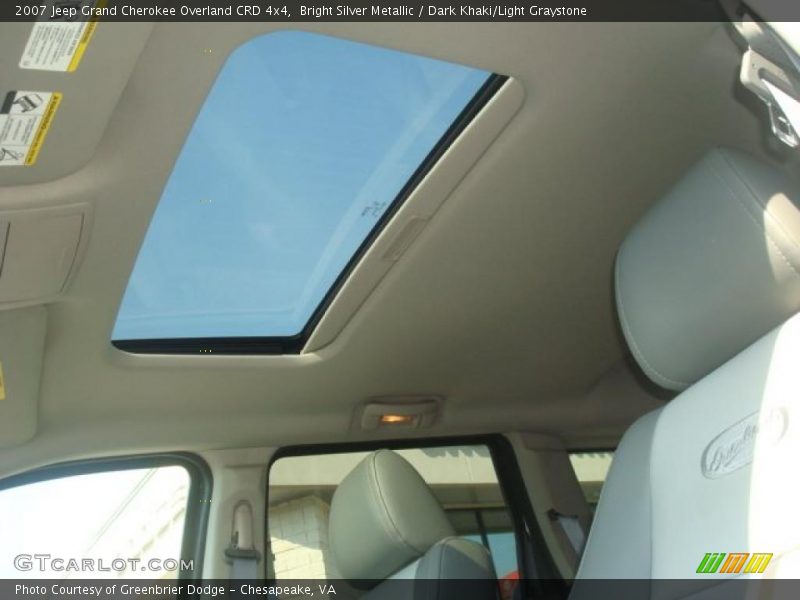 Sunroof of 2007 Grand Cherokee Overland CRD 4x4