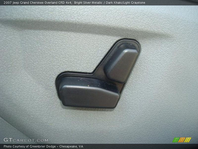 Bright Silver Metallic / Dark Khaki/Light Graystone 2007 Jeep Grand Cherokee Overland CRD 4x4