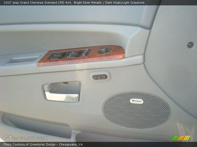 Bright Silver Metallic / Dark Khaki/Light Graystone 2007 Jeep Grand Cherokee Overland CRD 4x4