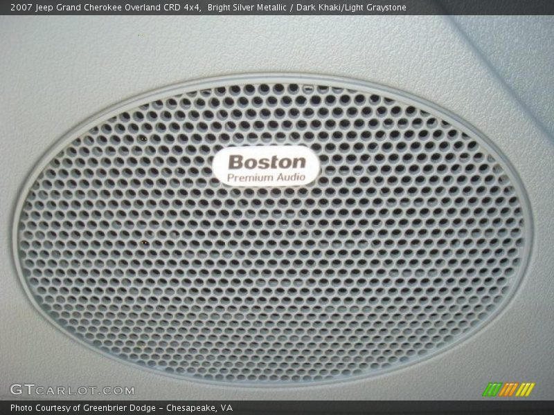 Bright Silver Metallic / Dark Khaki/Light Graystone 2007 Jeep Grand Cherokee Overland CRD 4x4
