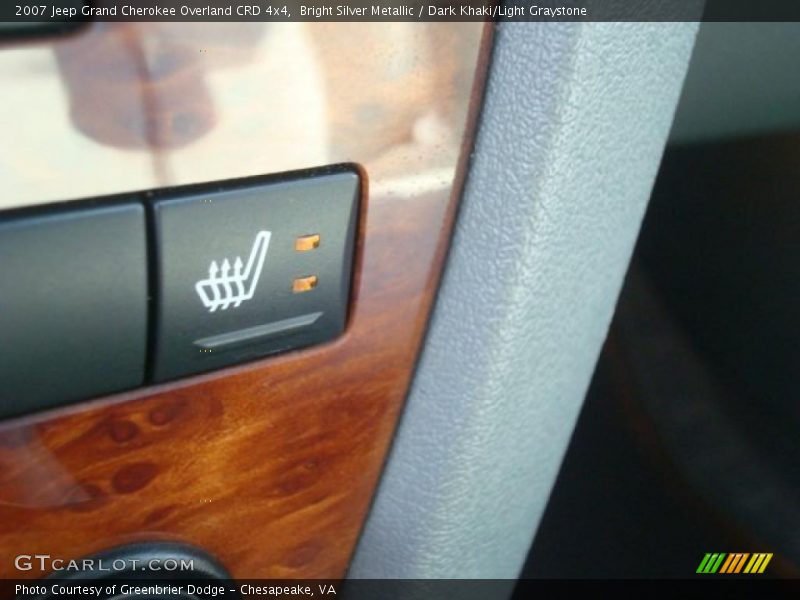 Bright Silver Metallic / Dark Khaki/Light Graystone 2007 Jeep Grand Cherokee Overland CRD 4x4