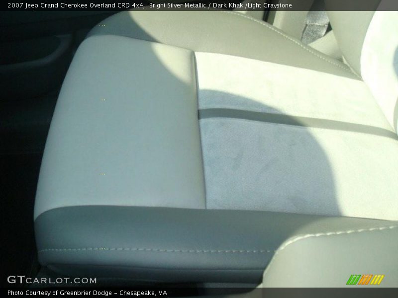 Bright Silver Metallic / Dark Khaki/Light Graystone 2007 Jeep Grand Cherokee Overland CRD 4x4