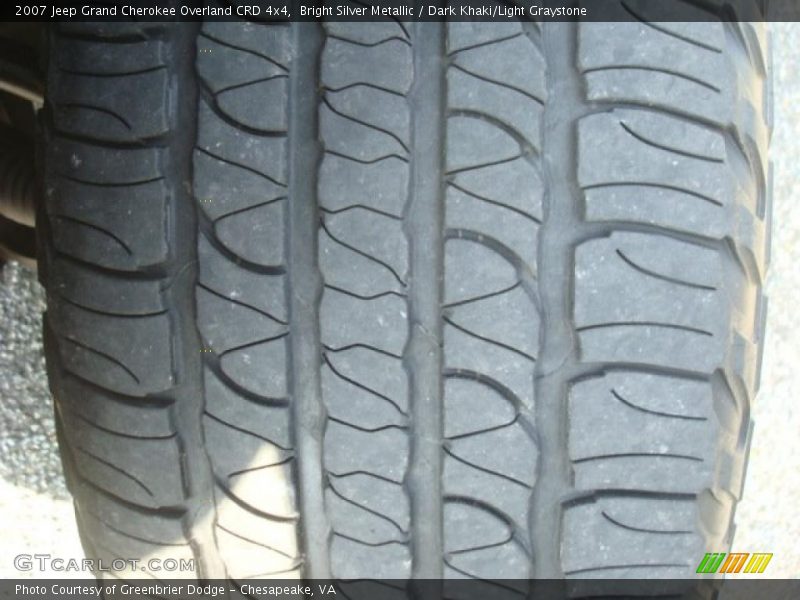 Bright Silver Metallic / Dark Khaki/Light Graystone 2007 Jeep Grand Cherokee Overland CRD 4x4