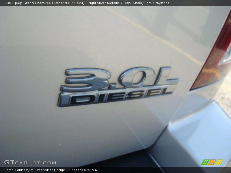  2007 Grand Cherokee Overland CRD 4x4 Logo