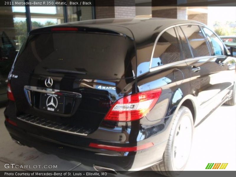 Black / Black 2011 Mercedes-Benz R 350 4Matic