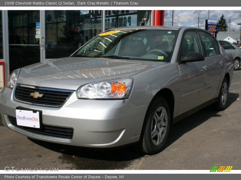 Dark Gray Metallic / Titanium Gray 2008 Chevrolet Malibu Classic LS Sedan
