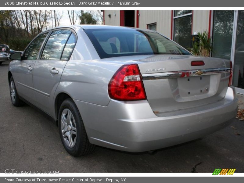 Dark Gray Metallic / Titanium Gray 2008 Chevrolet Malibu Classic LS Sedan