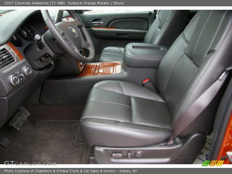 Sunburst Orange Metallic / Ebony 2007 Chevrolet Avalanche LTZ 4WD