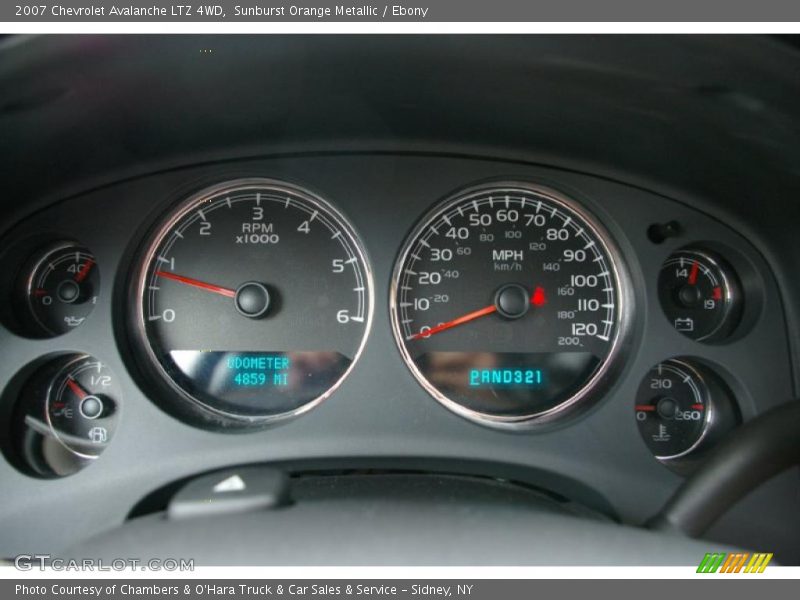 Sunburst Orange Metallic / Ebony 2007 Chevrolet Avalanche LTZ 4WD