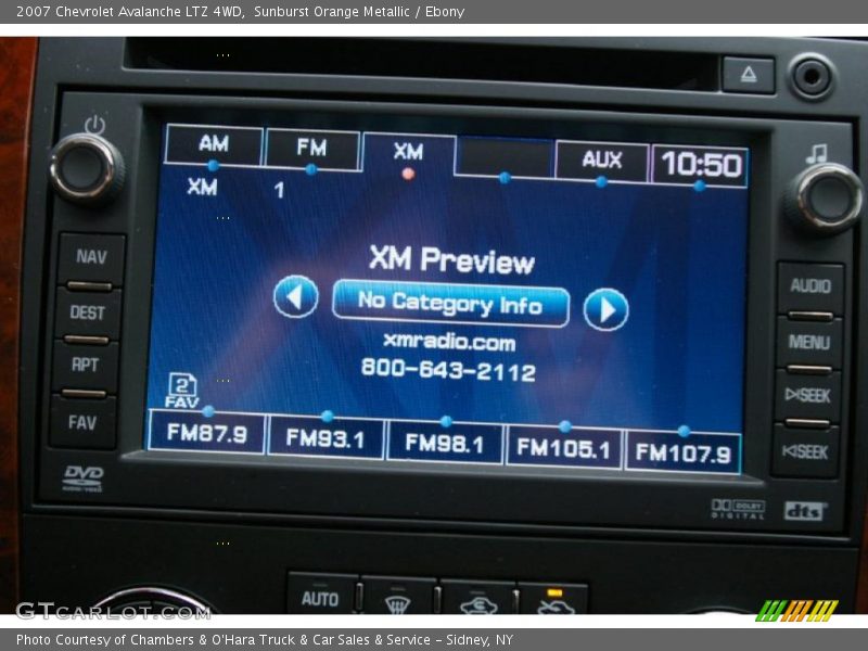 Sunburst Orange Metallic / Ebony 2007 Chevrolet Avalanche LTZ 4WD