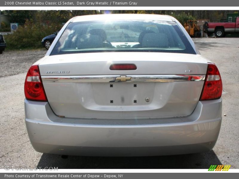 Dark Gray Metallic / Titanium Gray 2008 Chevrolet Malibu Classic LS Sedan