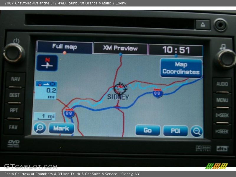 Sunburst Orange Metallic / Ebony 2007 Chevrolet Avalanche LTZ 4WD