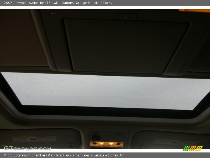 Sunburst Orange Metallic / Ebony 2007 Chevrolet Avalanche LTZ 4WD
