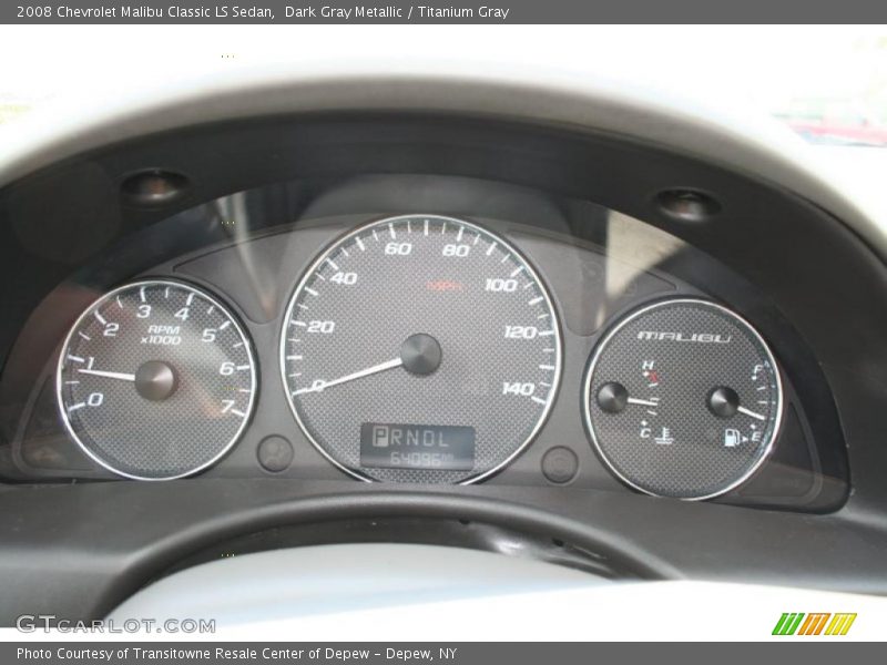 Dark Gray Metallic / Titanium Gray 2008 Chevrolet Malibu Classic LS Sedan