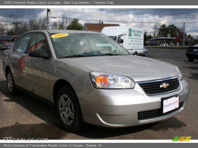 Dark Gray Metallic / Titanium Gray 2008 Chevrolet Malibu Classic LS Sedan