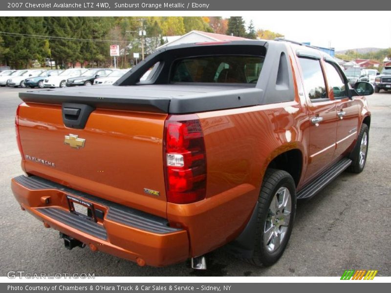 Sunburst Orange Metallic / Ebony 2007 Chevrolet Avalanche LTZ 4WD