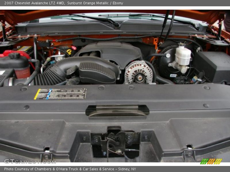 Sunburst Orange Metallic / Ebony 2007 Chevrolet Avalanche LTZ 4WD