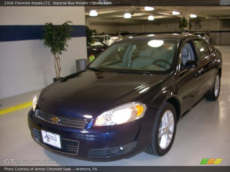 Imperial Blue Metallic / Ebony Black 2008 Chevrolet Impala LTZ