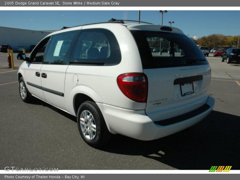 Stone White / Medium Slate Gray 2005 Dodge Grand Caravan SE