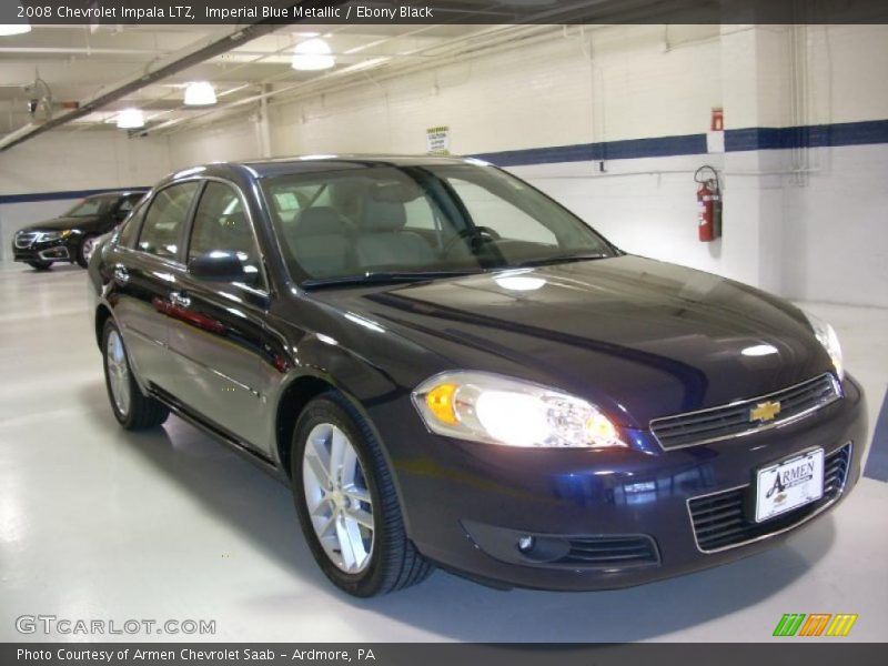 Imperial Blue Metallic / Ebony Black 2008 Chevrolet Impala LTZ