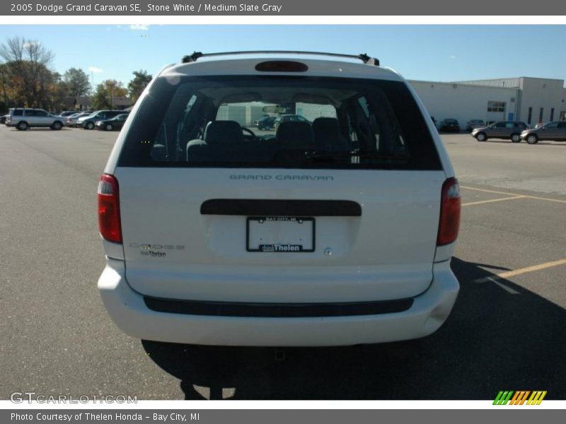 Stone White / Medium Slate Gray 2005 Dodge Grand Caravan SE
