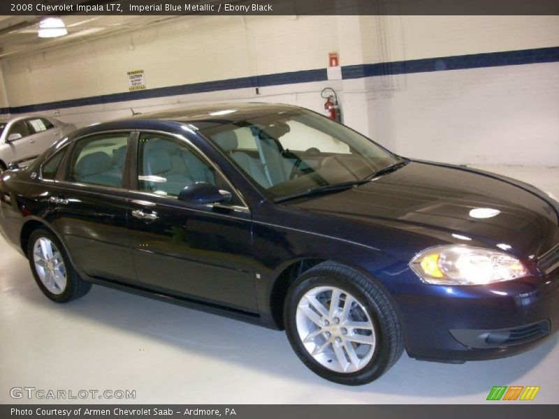 Imperial Blue Metallic / Ebony Black 2008 Chevrolet Impala LTZ