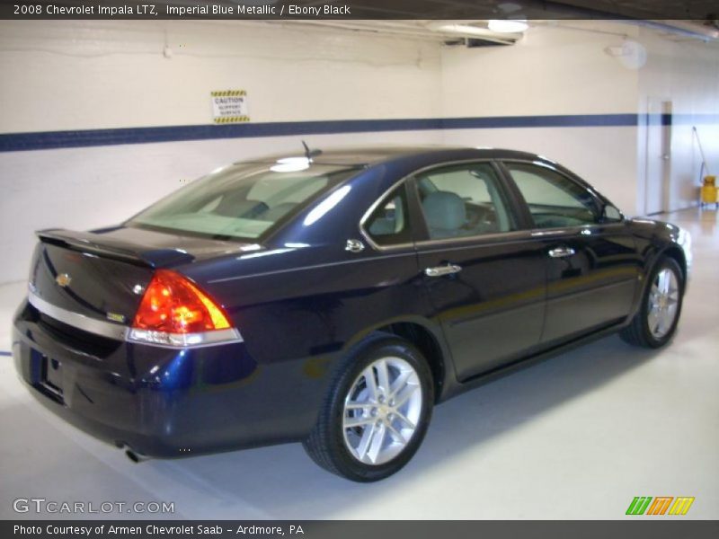 Imperial Blue Metallic / Ebony Black 2008 Chevrolet Impala LTZ