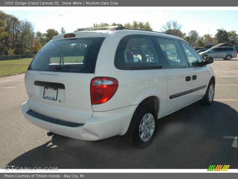 Stone White / Medium Slate Gray 2005 Dodge Grand Caravan SE