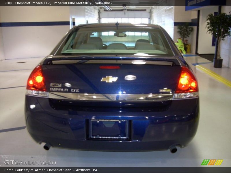Imperial Blue Metallic / Ebony Black 2008 Chevrolet Impala LTZ